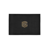 Black Doormat 24" x 16" (Sponge Material) with Brown Logo Doormat 24" x 16" (Sponge Material)