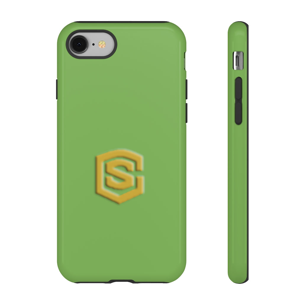 Light Green Tough Cases Gold Logo