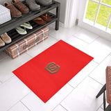 Red Doormat 24" x 16" (Sponge Material) with Brown Logo Doormat 24" x 16" (Sponge Material)