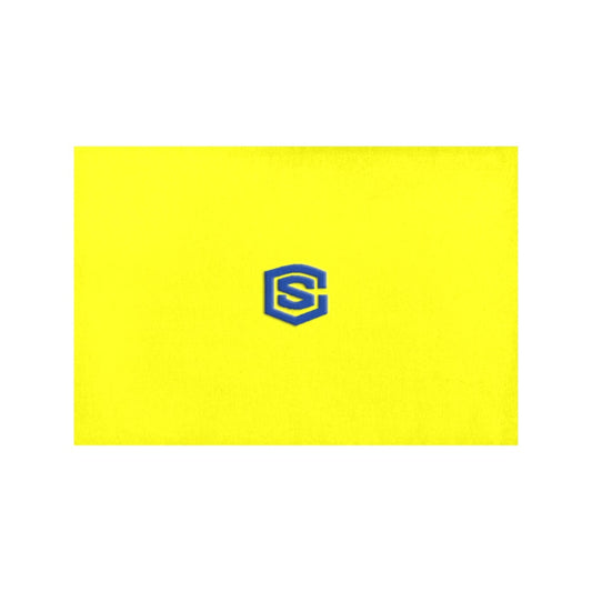 Yellow Placemats 12" x 18" With Blue Logo Placemats 12" x 18" (Set of 2)