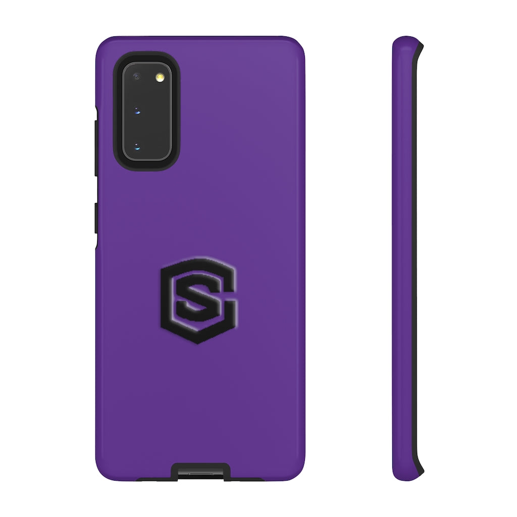 Purple Tough Cases Black Logo