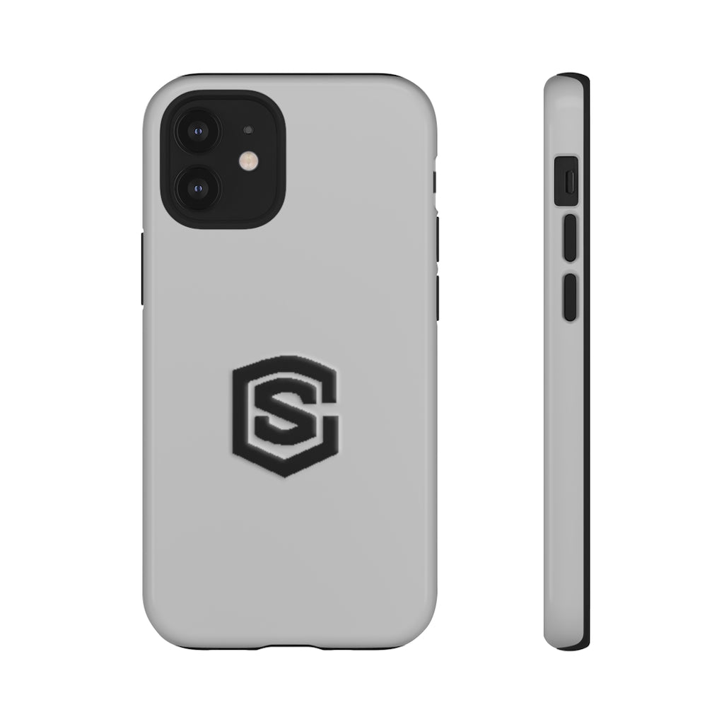 Silver Tough Cases Black Logo