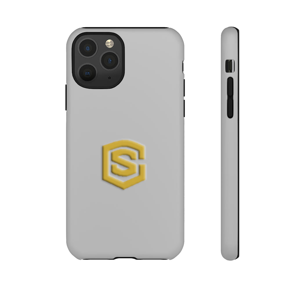 Silver Tough Cases Gold Logo