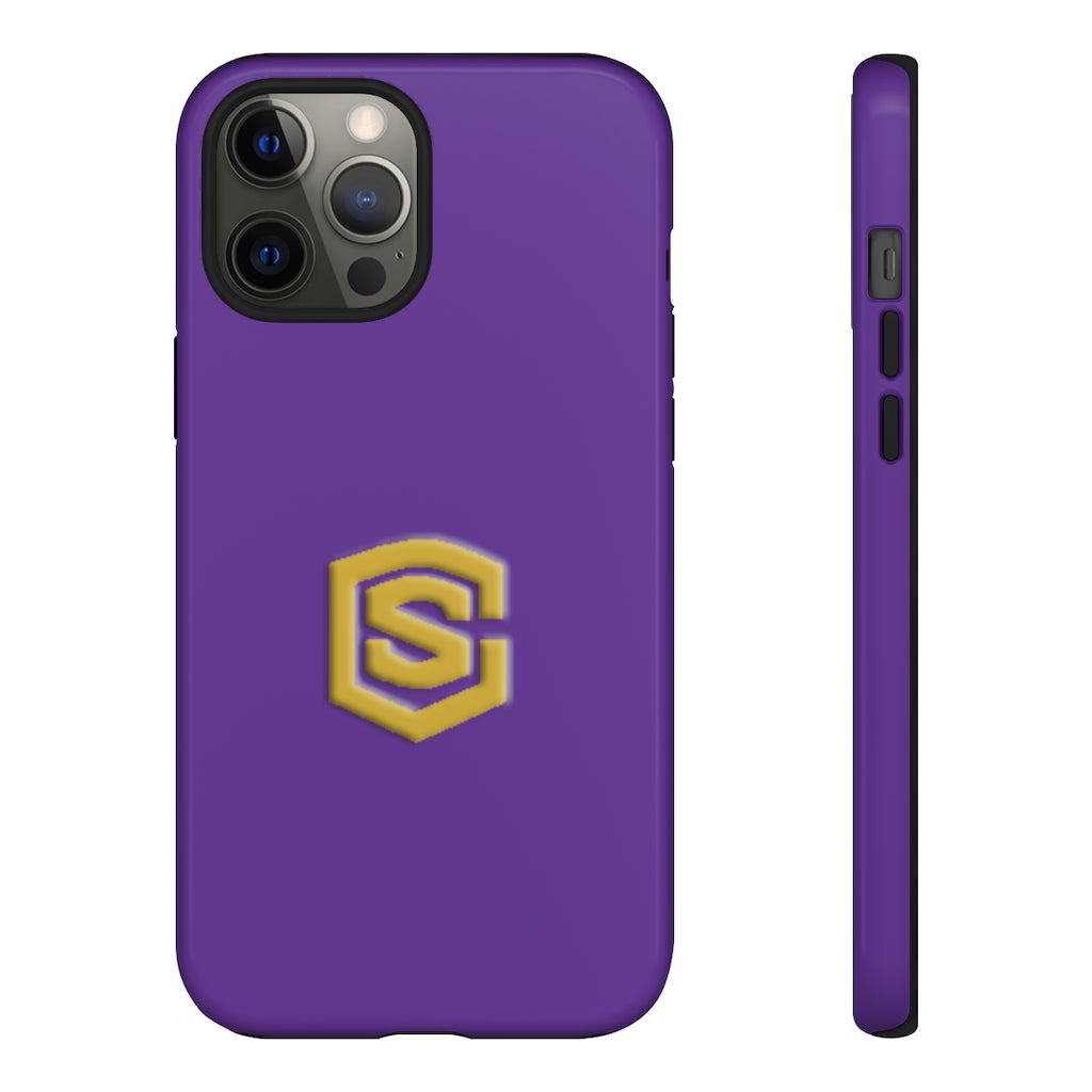 Purple Tough Cases Gold Logo