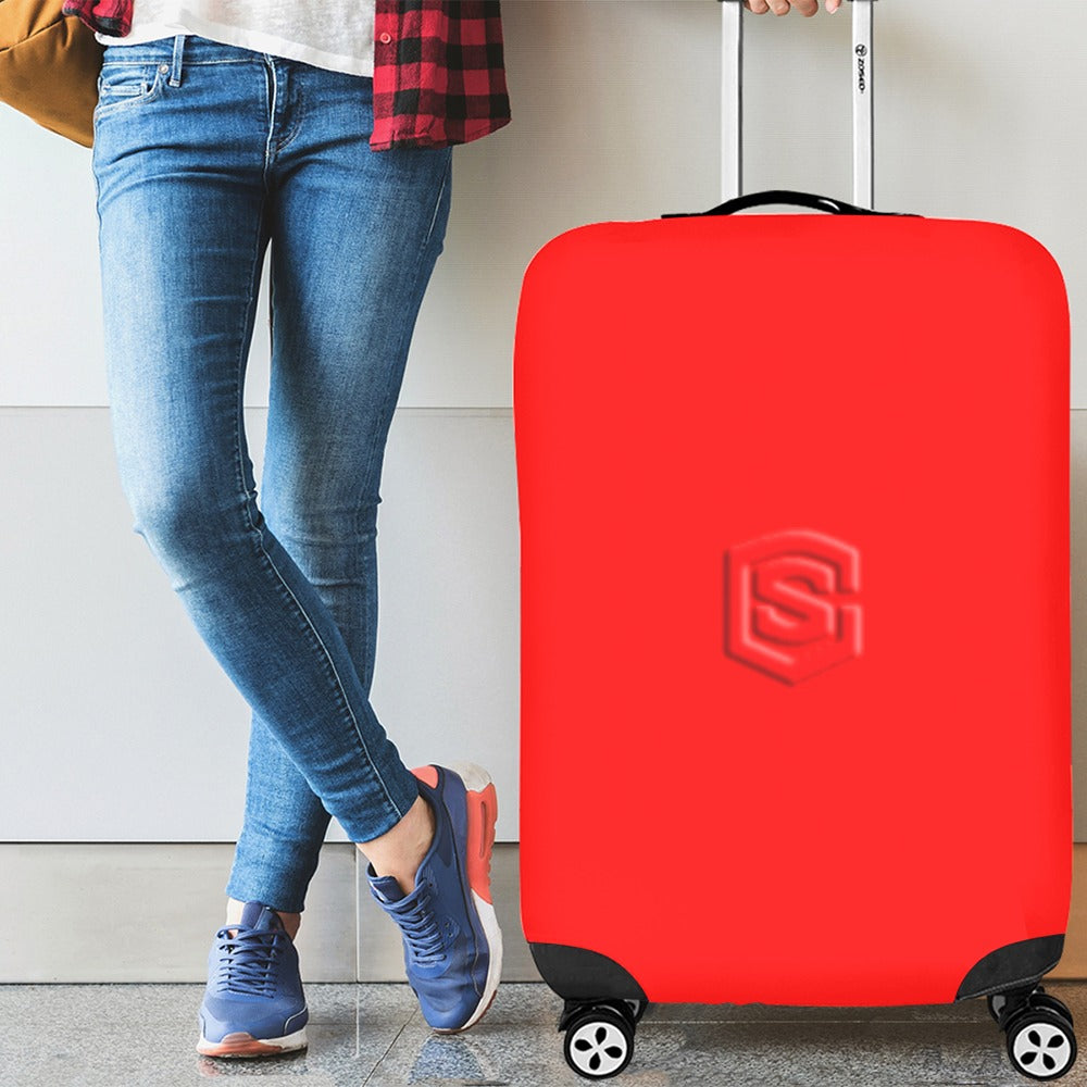 RED LUGGAGE COVER WITH RED LOGO Luggage Cover (Large Size) (26"-28")