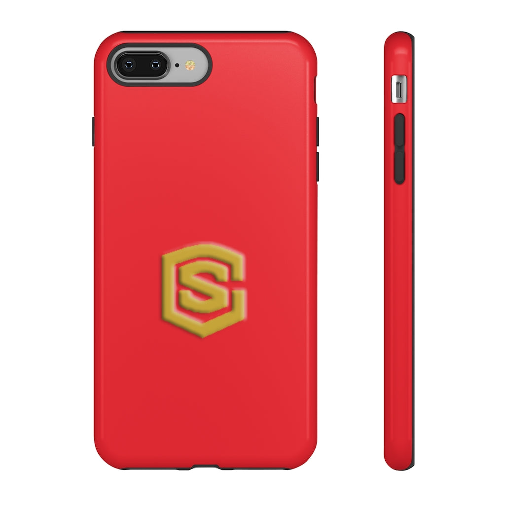 Red Tough Cases Gold Logo