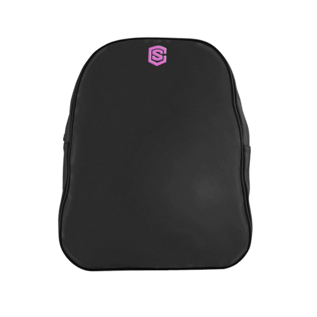 School Backpack Pink Logo