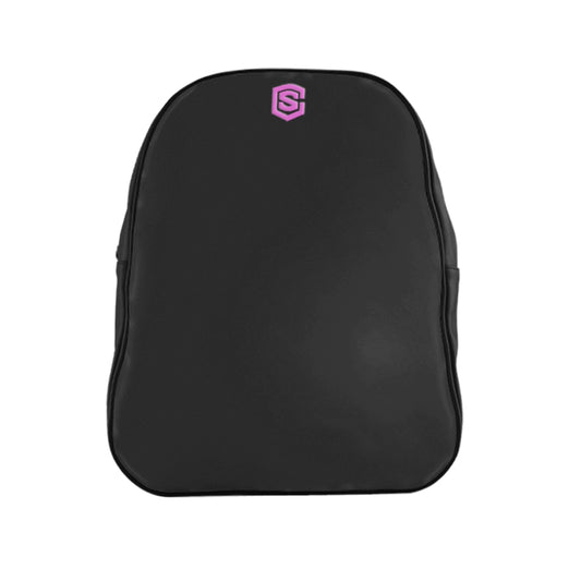 School Backpack Pink Logo