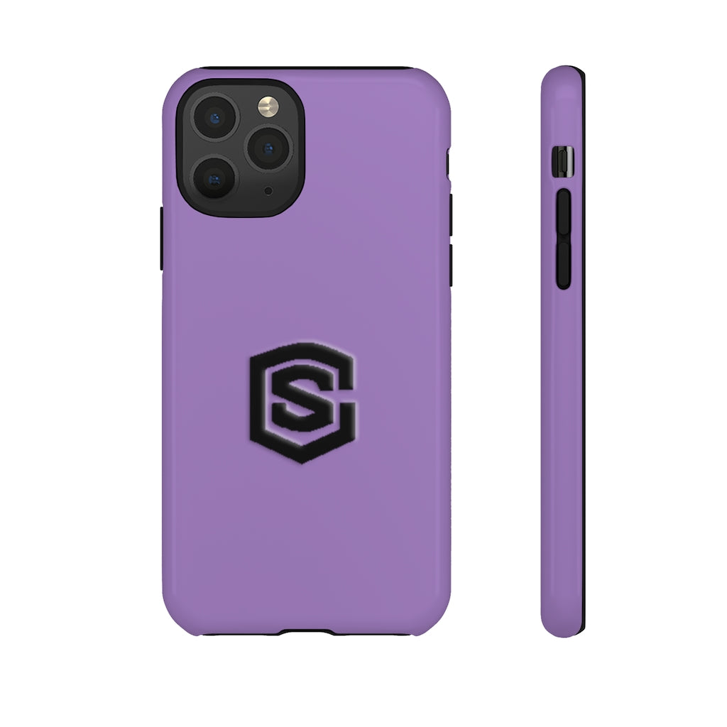 Purple Tough Cases Black Logo