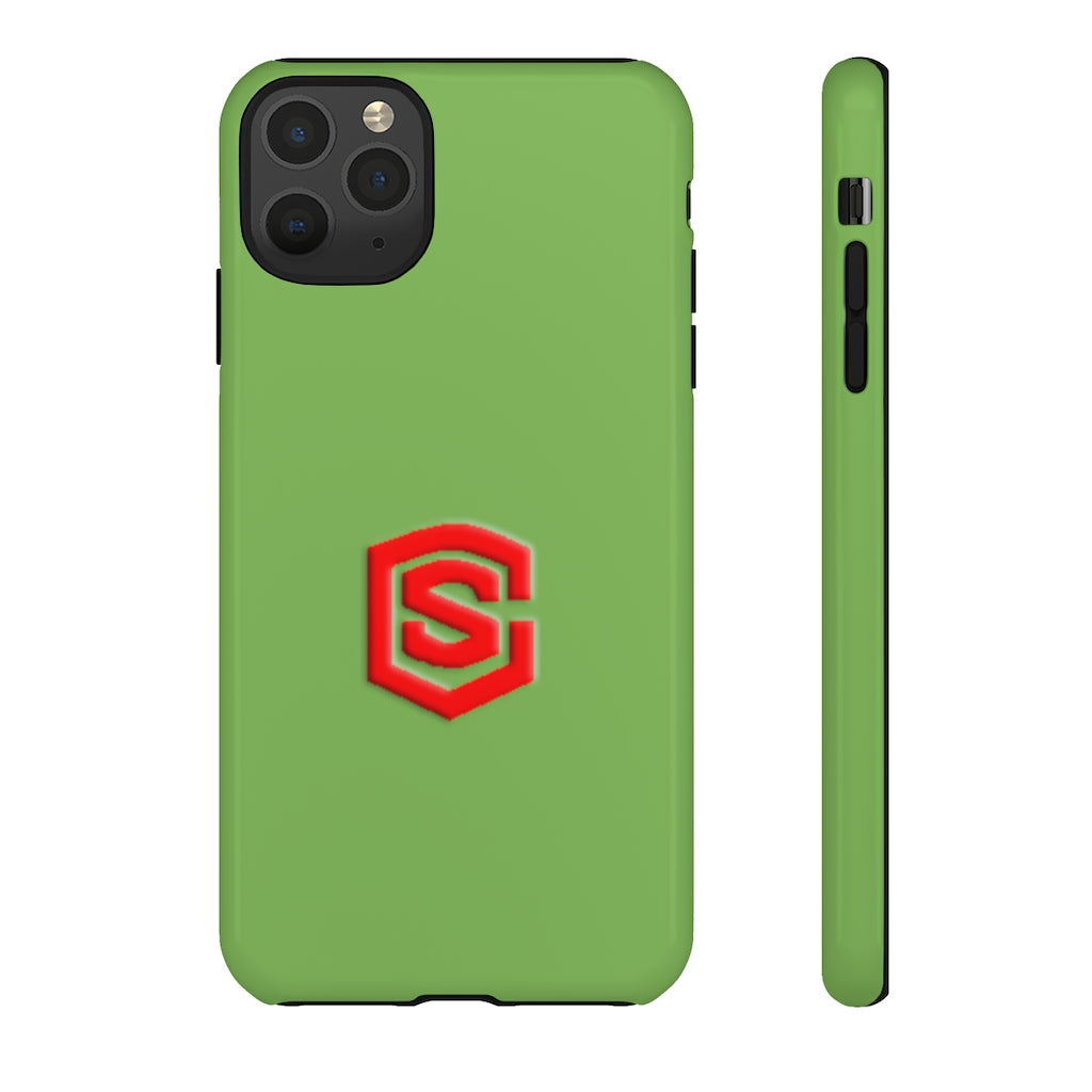 Green Tough Cases Red Logo