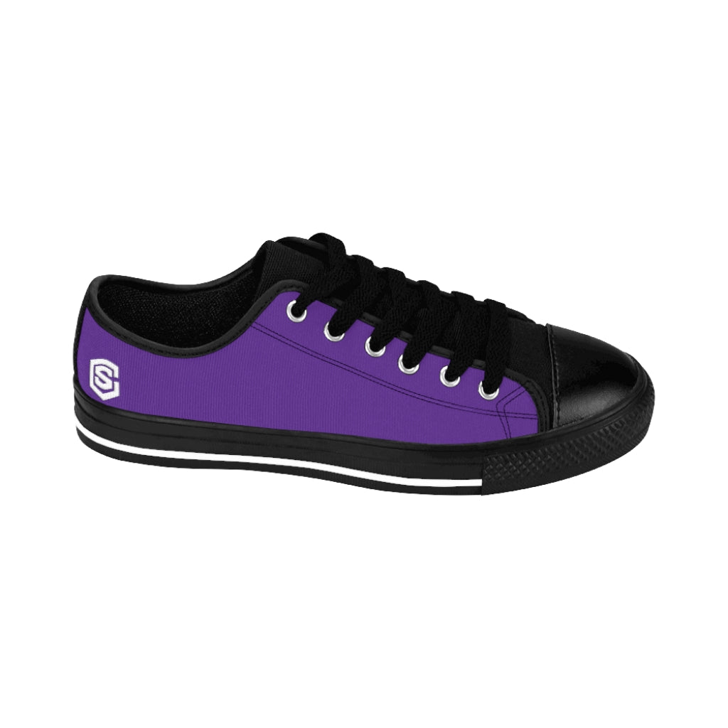 purple Women's Sneakers White logo