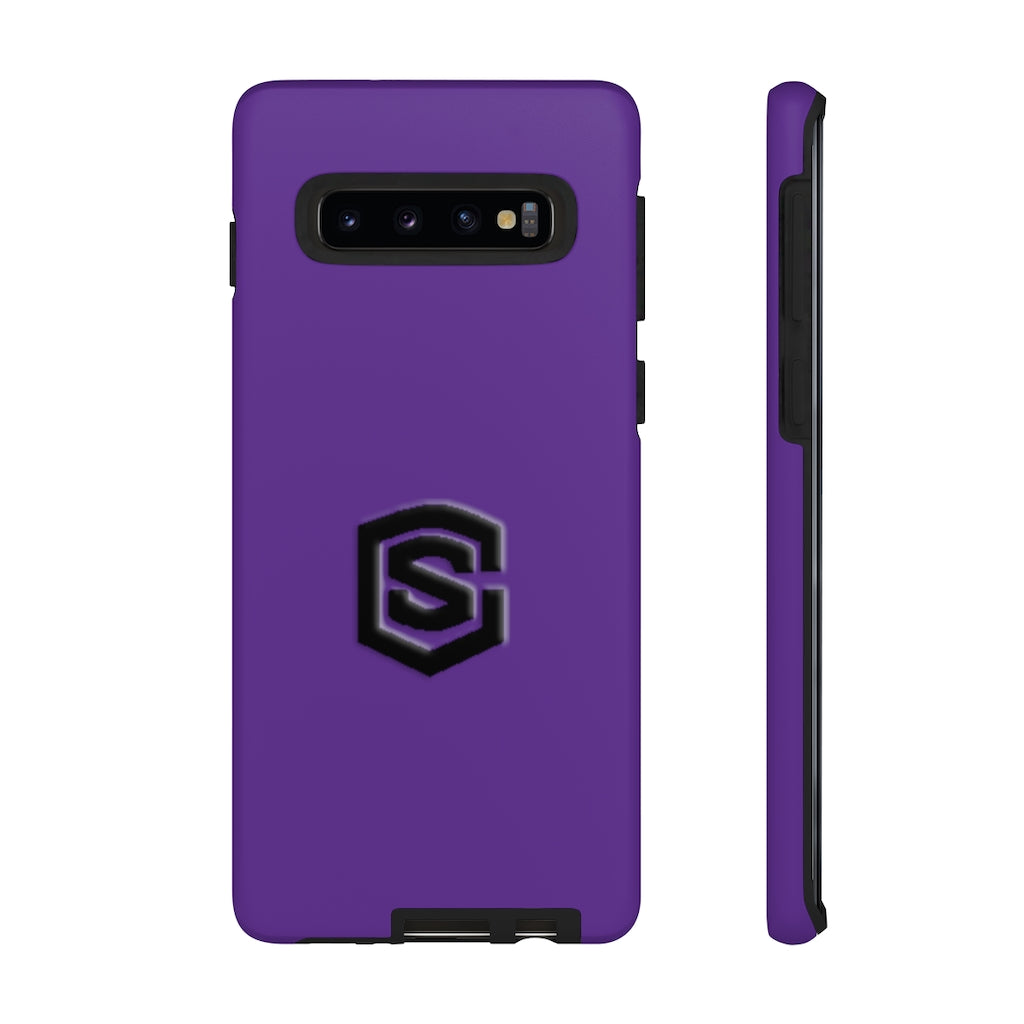 Purple Tough Cases Black Logo