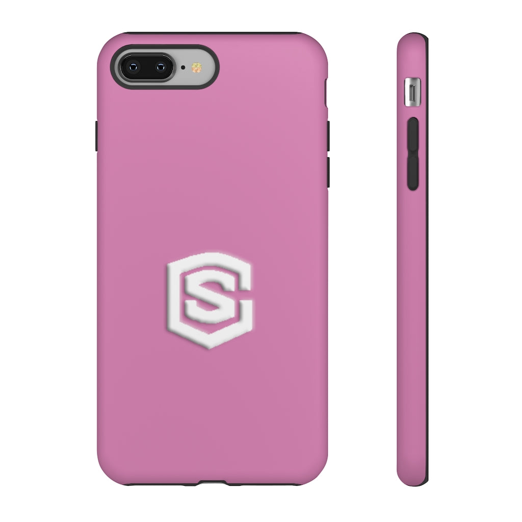 Pink Tough Cases White Logo