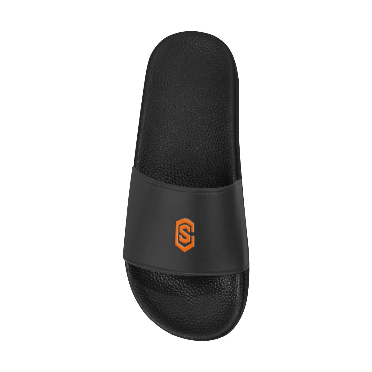 orange logo Men's Slide Sandals (Model 057)