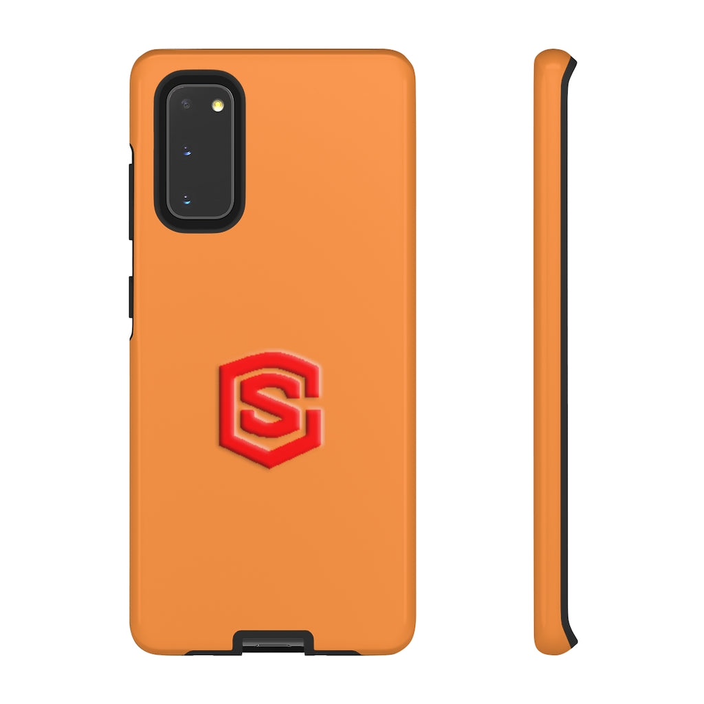 Orange Tough Cases Red Logo