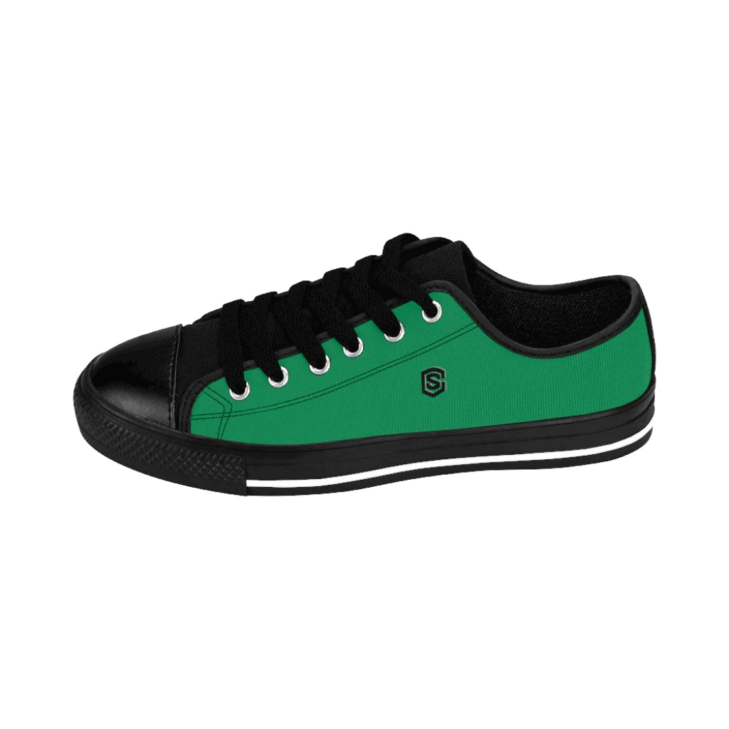 green Men's Sneakers - black logo