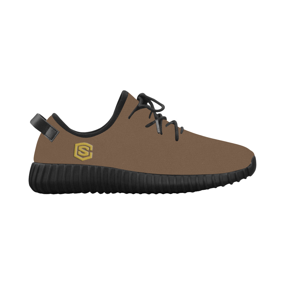 gold logo Grus Men's Breathable Woven Running Shoes (Model 022)