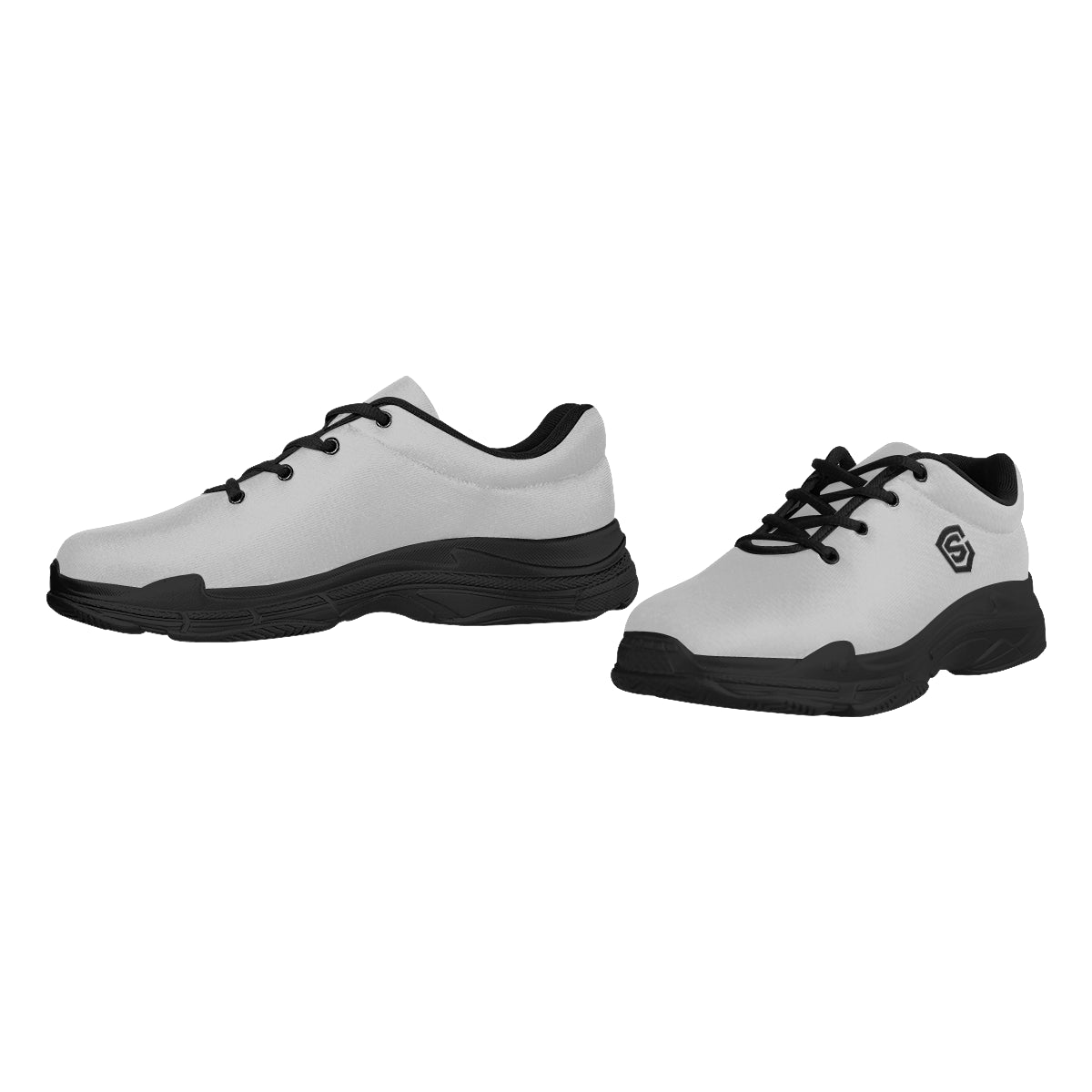 black logo Lyra Men's Running Shoes (Model 058)