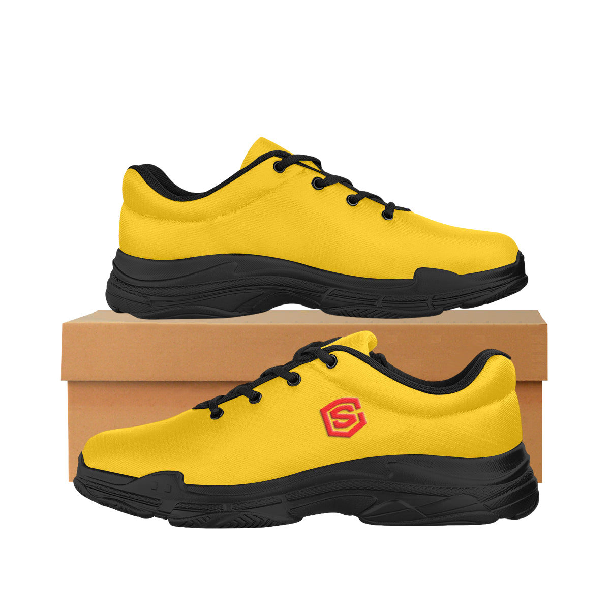 red logo Lyra Men's Running Shoes (Model 058)