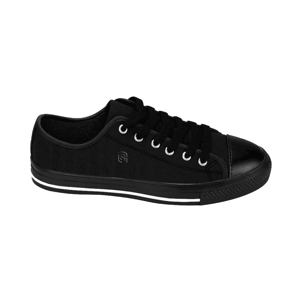 Black Men's Sneakers - black logo