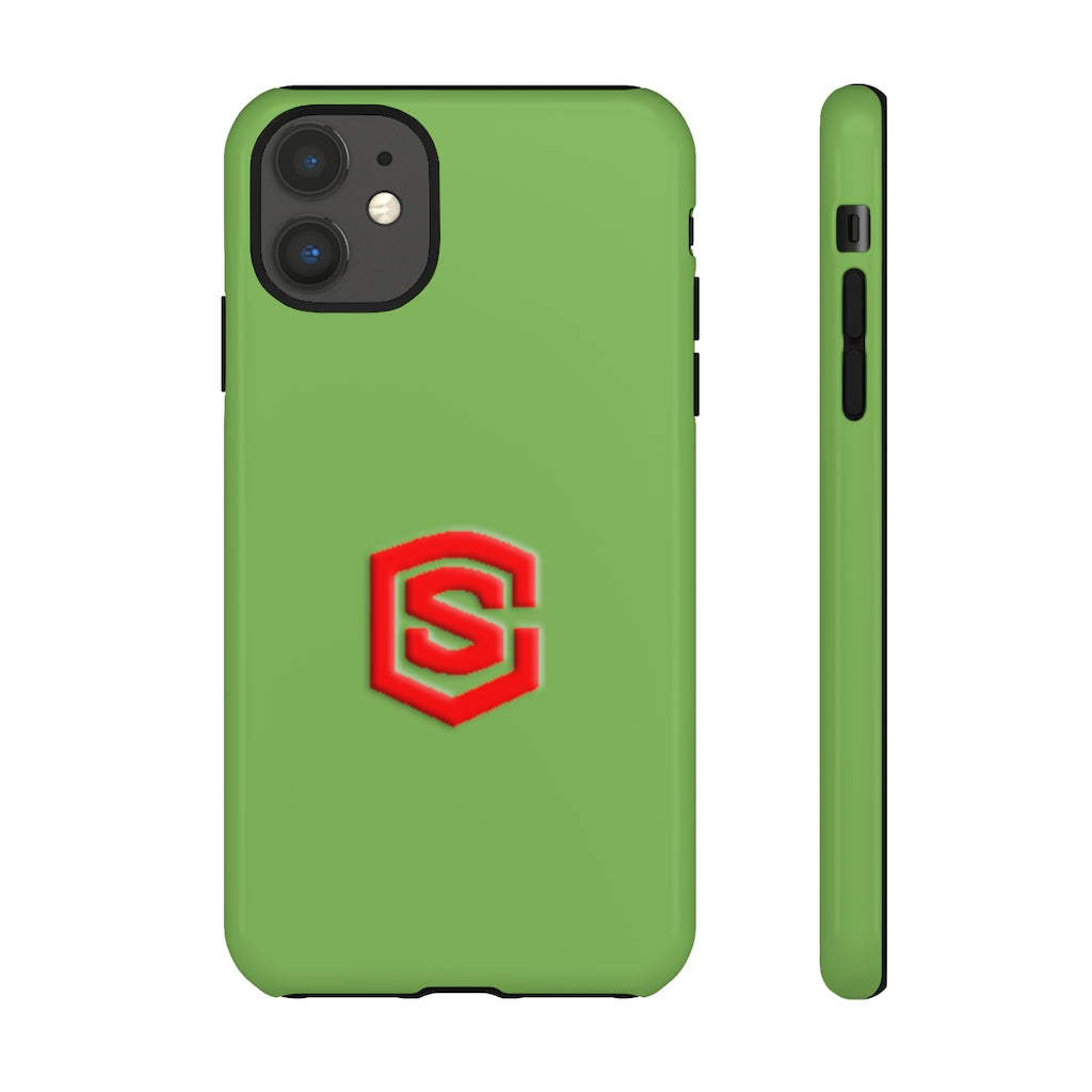 Green Tough Cases Red Logo