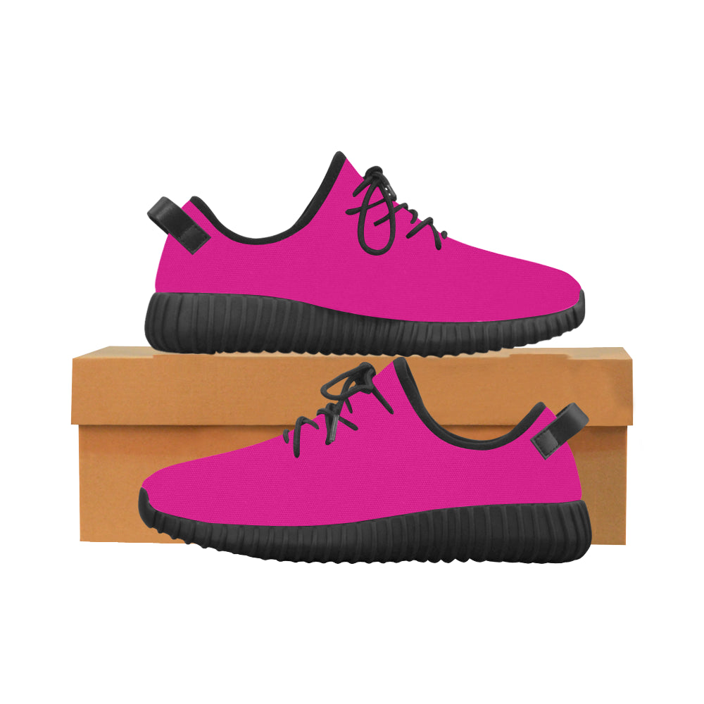 white logo Grus Men's Breathable Woven Running Shoes (Model 022)