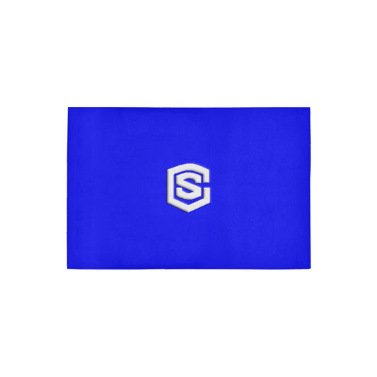 Blue Doormat 24" x 16" (Sponge Material) with White Logo Doormat 24" x 16" (Sponge Material)