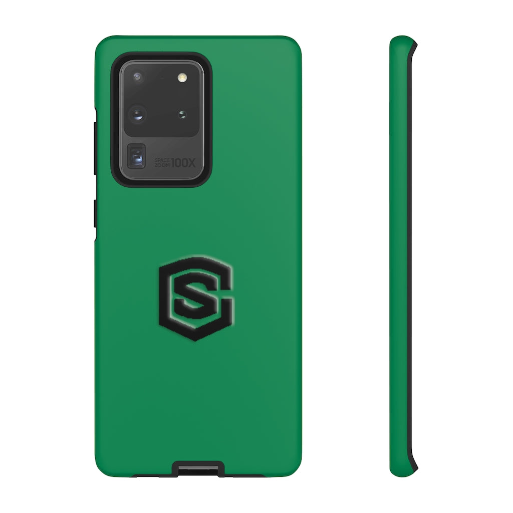 Green Tough Cases Black Logo