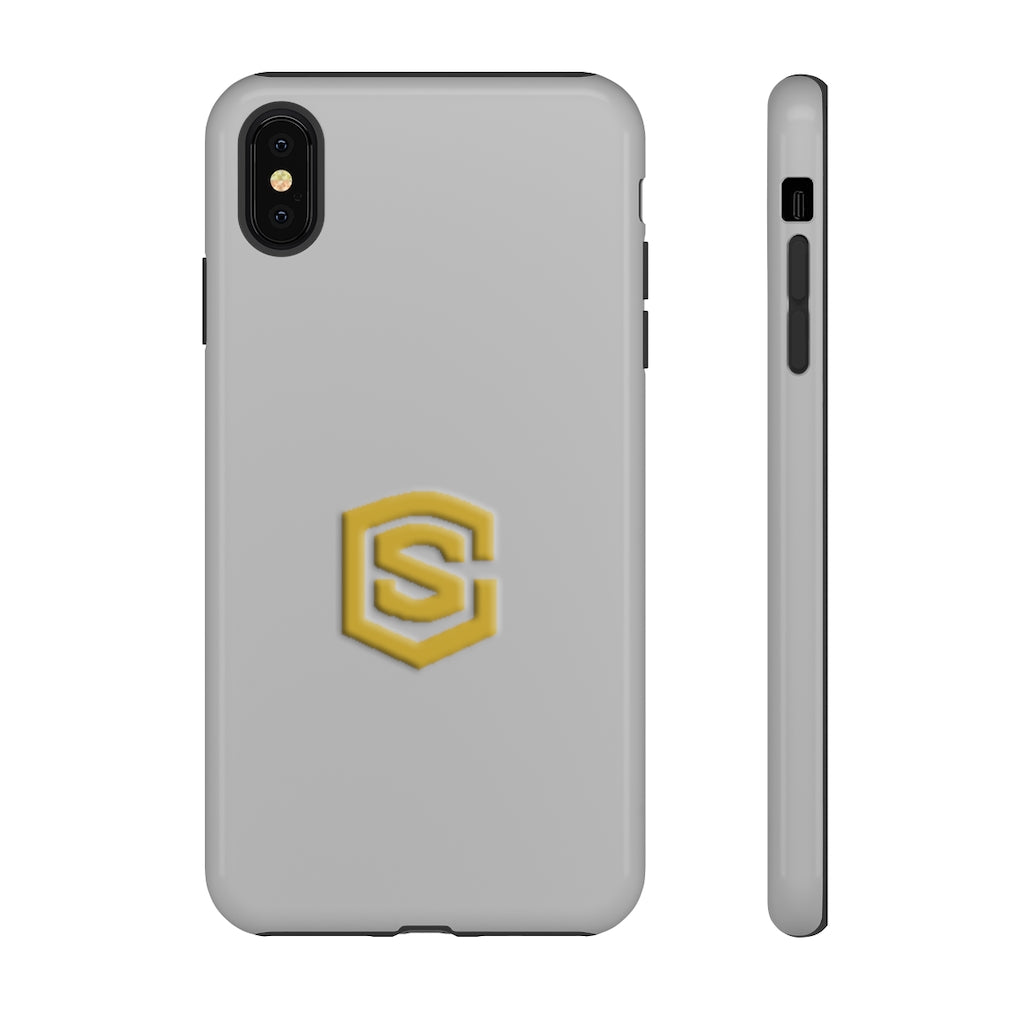 Silver Tough Cases Gold Logo