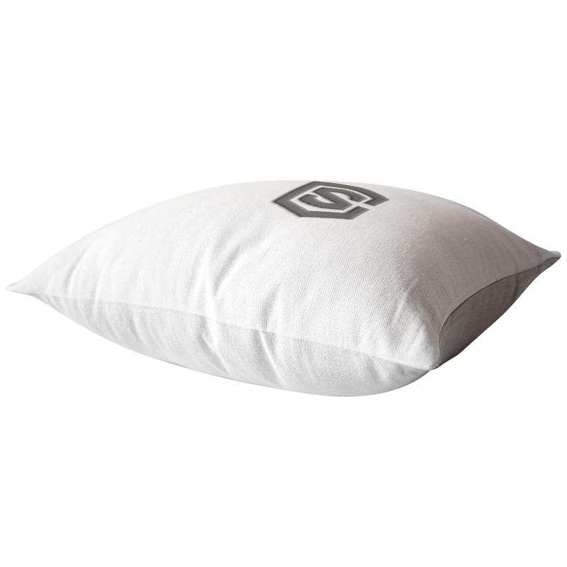 WHITE PILLOW GRAY LOGO