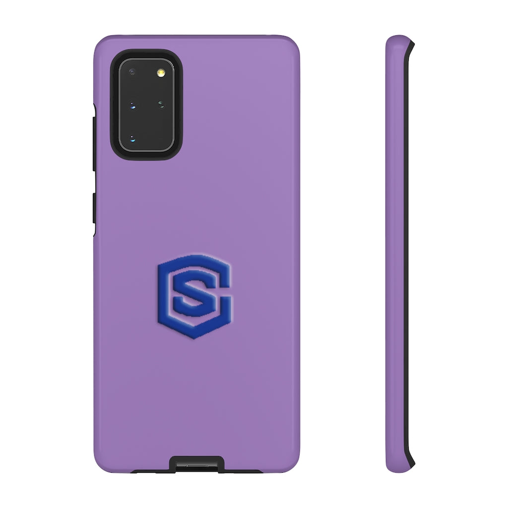 Purple Tough Cases Blue Logo