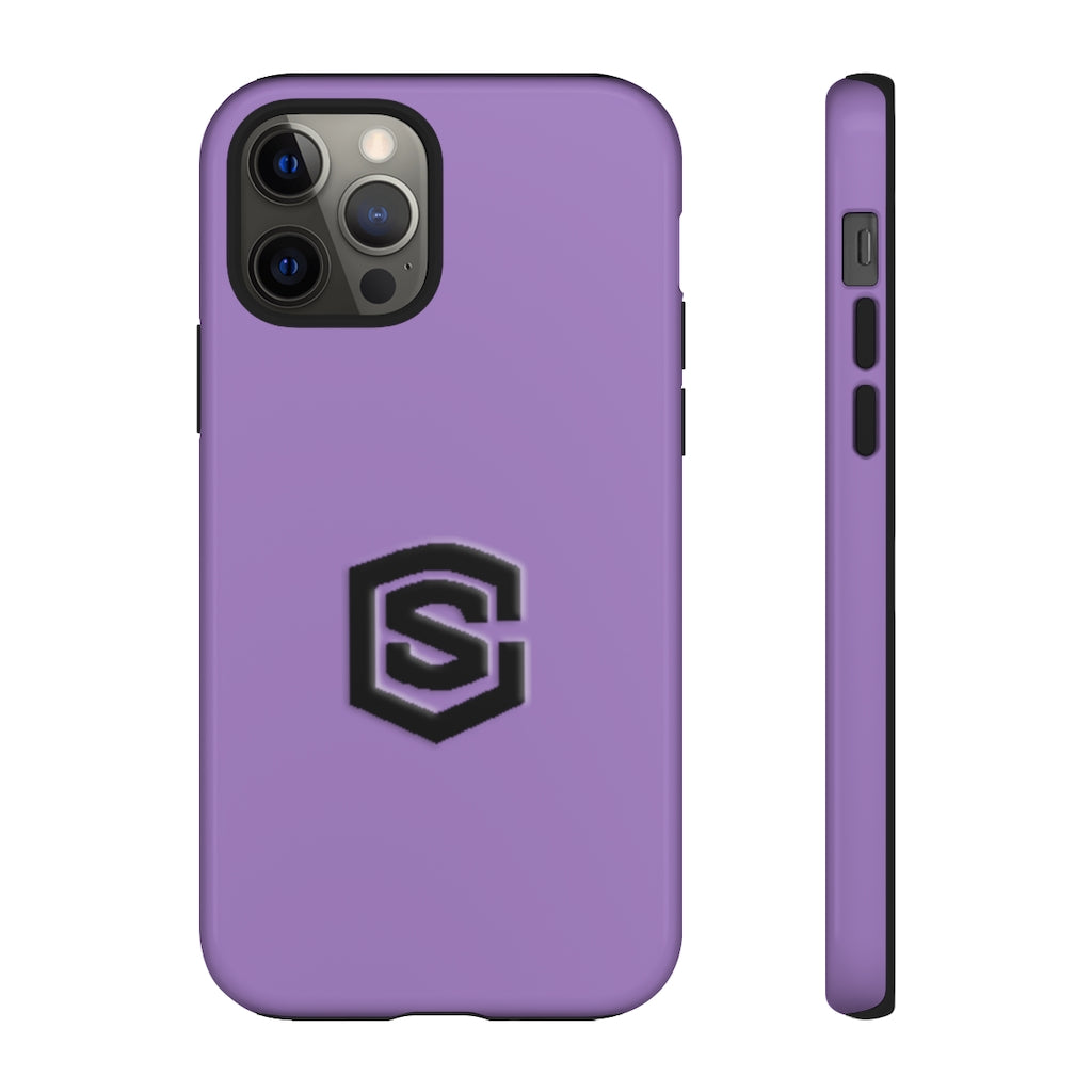 Purple Tough Cases Black Logo