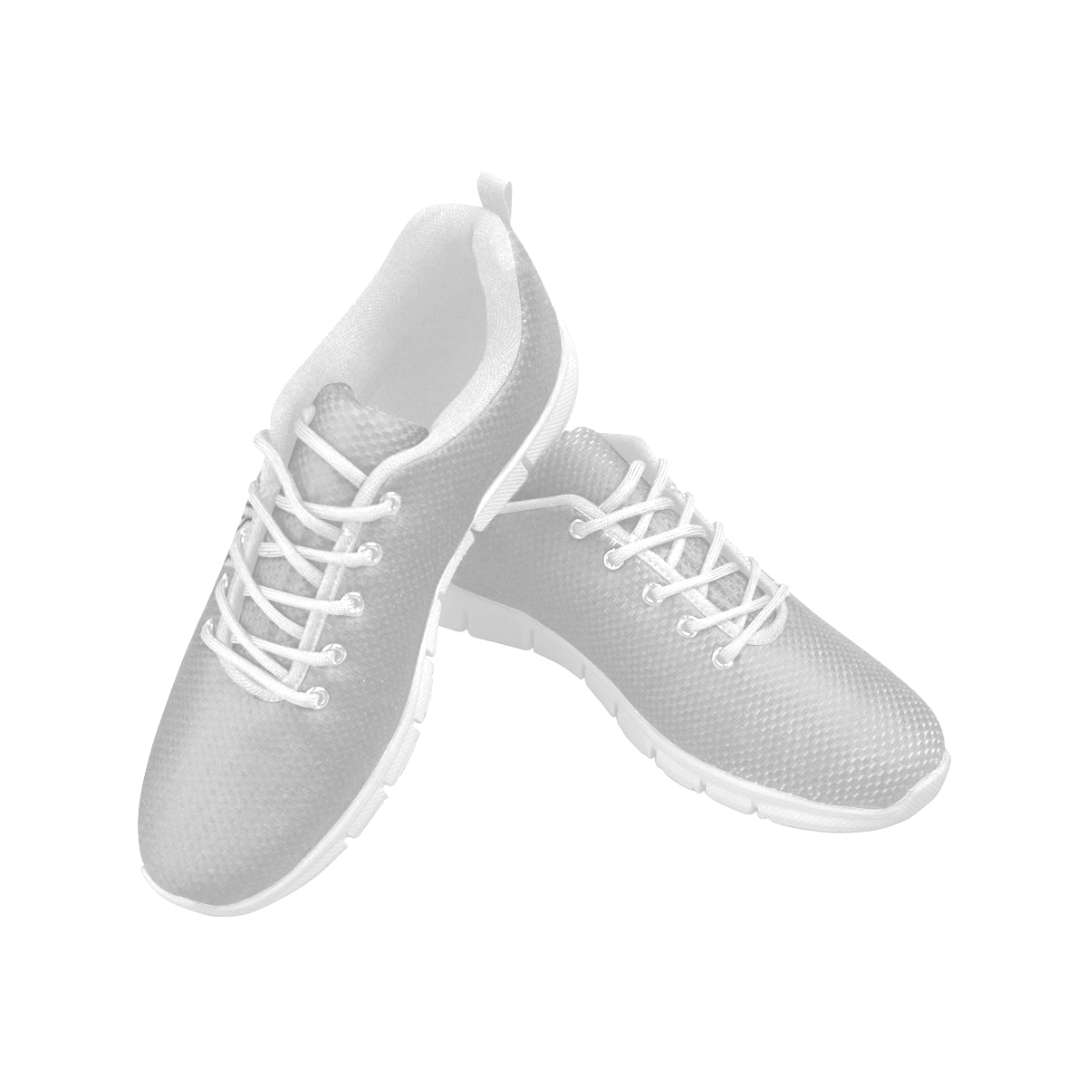 white logo Women's Breathable Running Shoes (Model 055)