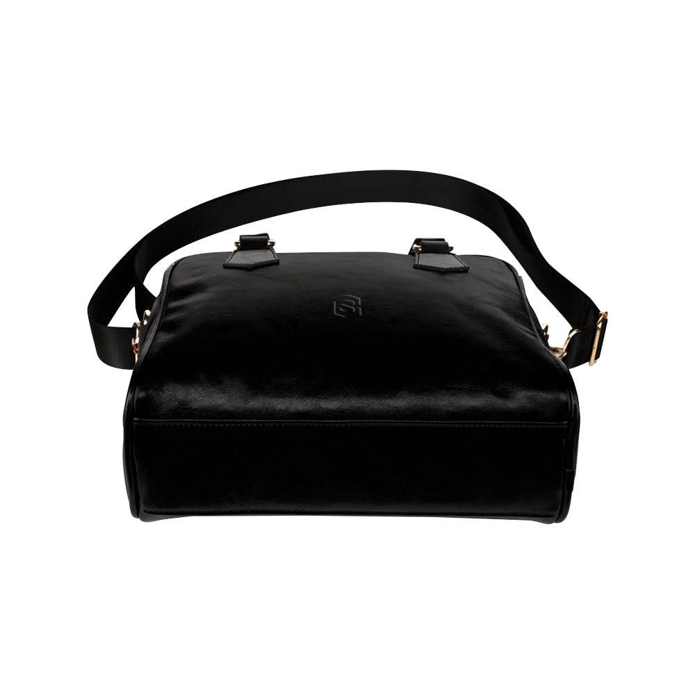 BLACK Shoulder Handbag black logo Shoulder Handbag (Model 1634)
