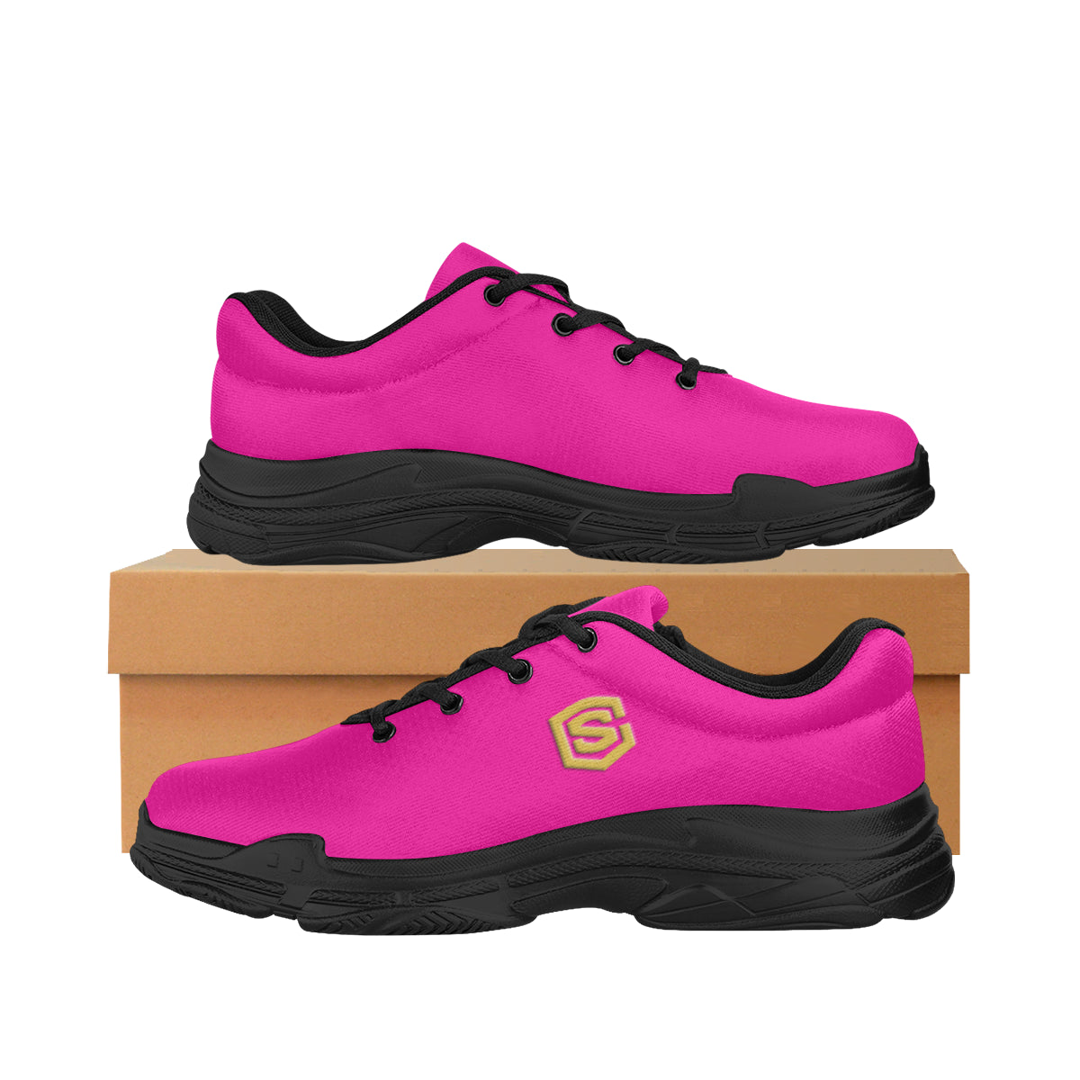 gold logo Lyra Men's Running Shoes (Model 058)