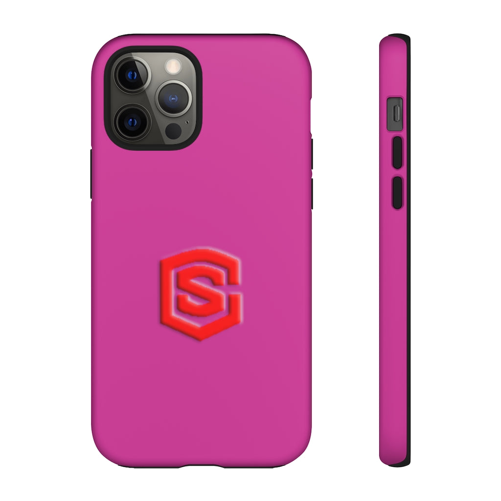 Pink Tough Cases Red Logo