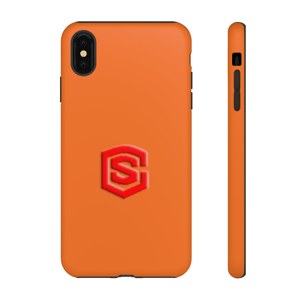 Orange Tough Cases Red Logo