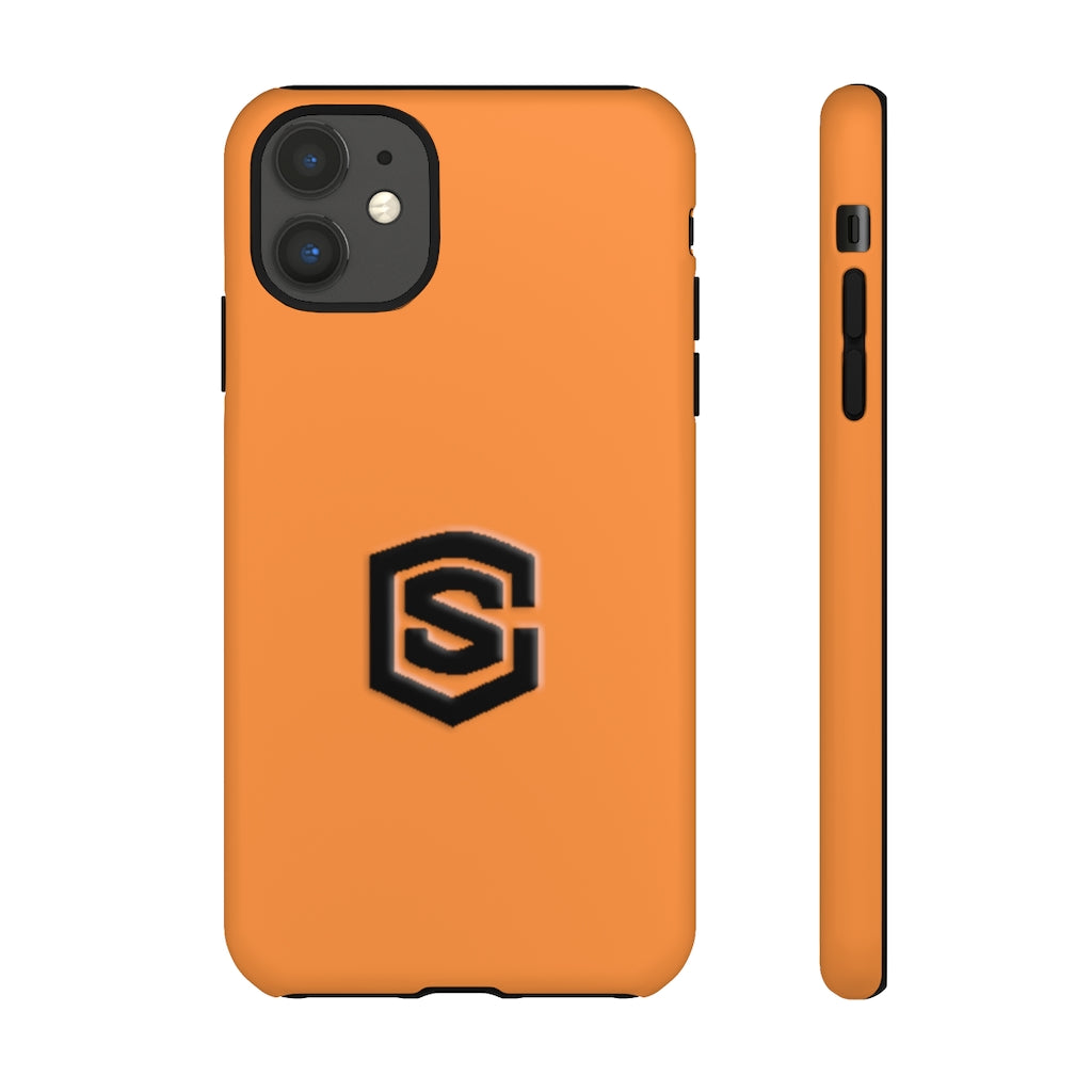 Orange Tough Cases Black Logo