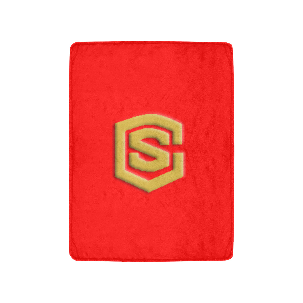 Red Ultra-Soft Micro Fleece Blanket with Gold Logo Ultra-Soft Micro Fleece Blanket 30"x40"