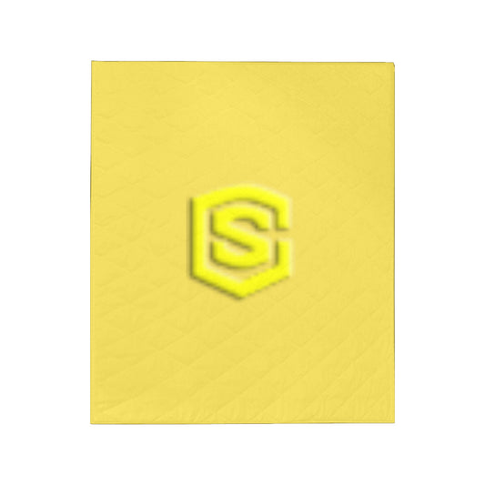 Yellow Custom Quilt Yellow Logo Custom Quilt 50" x 60"