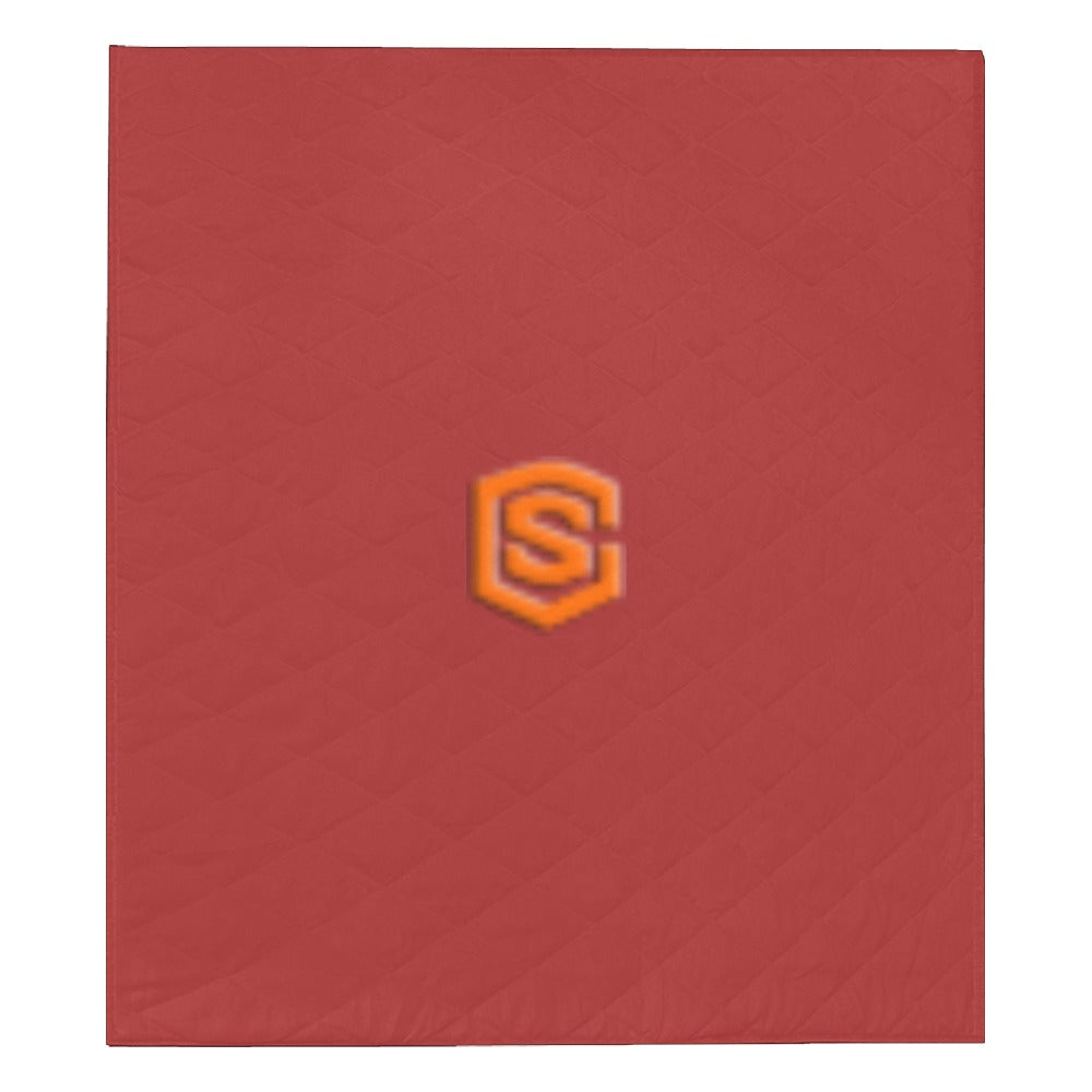 BROWN CUSTOM QUILT ORANGE LOGO Custom Quilt  70" x 80"