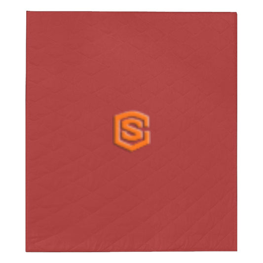 BROWN CUSTOM QUILT ORANGE LOGO Custom Quilt  70" x 80"