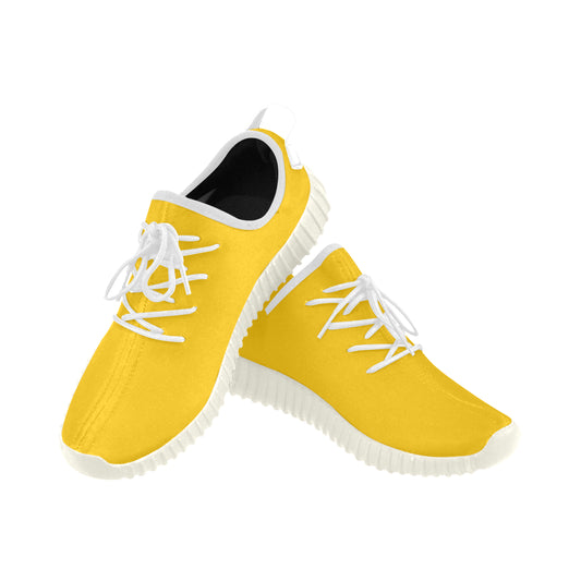 gold logo Grus Women's Breathable Woven Running Shoes (Model 022)