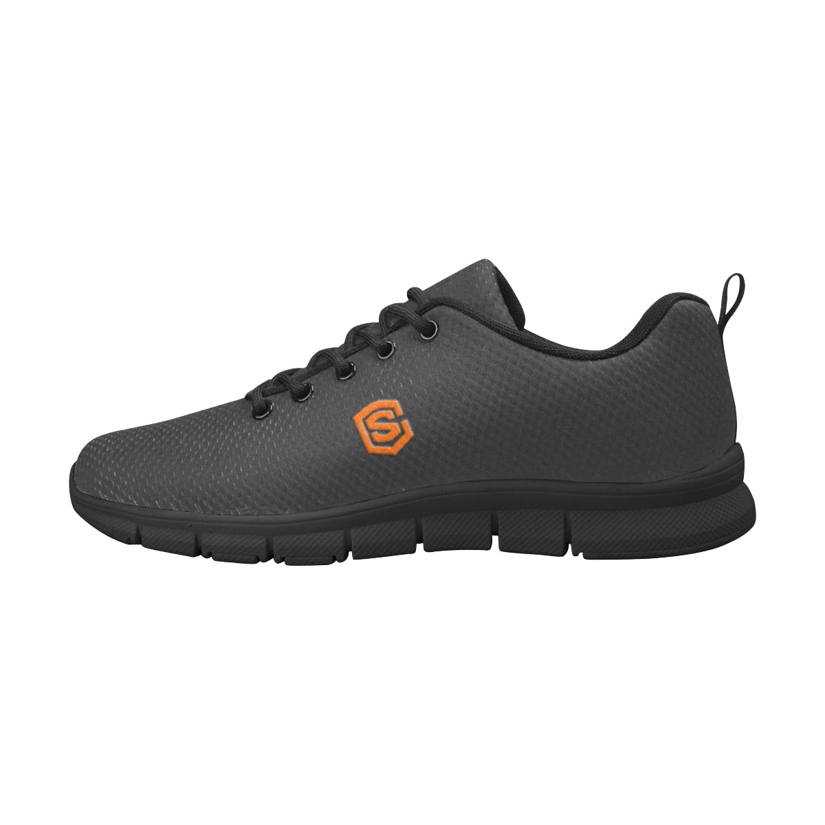 orange logo Men's Breathable Running Shoes (Model 055)