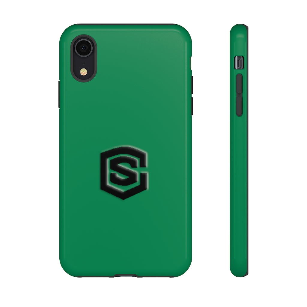 Green Tough Cases Black Logo