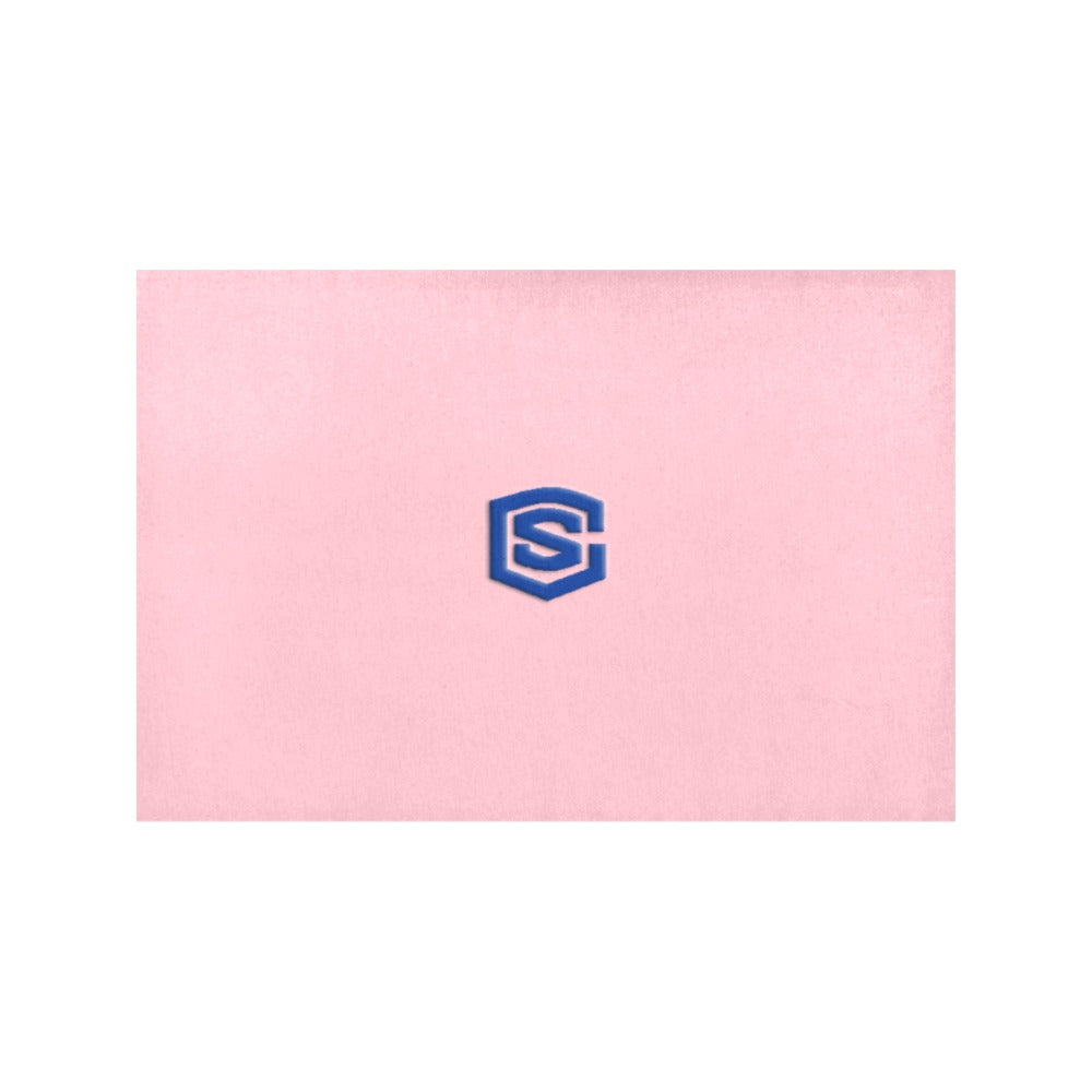 Pink Placemats 12" x 18" With Blue Logo Placemats 12" x 18" (Set of 2)