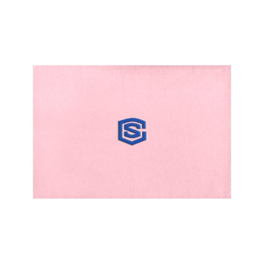 Pink Placemats 12" x 18" With Blue Logo Placemats 12" x 18" (Set of 2)