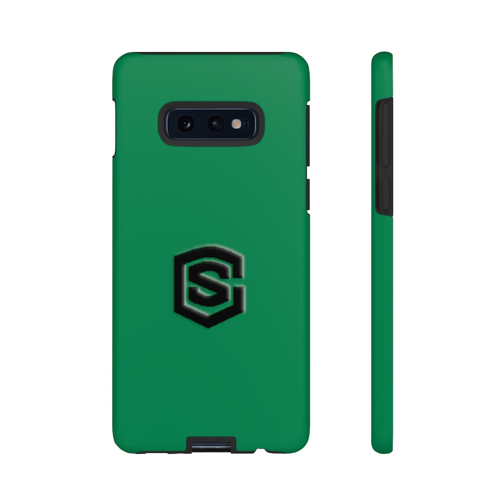 Green Tough Cases Black Logo