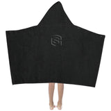 BlackKids' Hooded Bath Towels with Black Logo Kids' Hooded Bath Towels