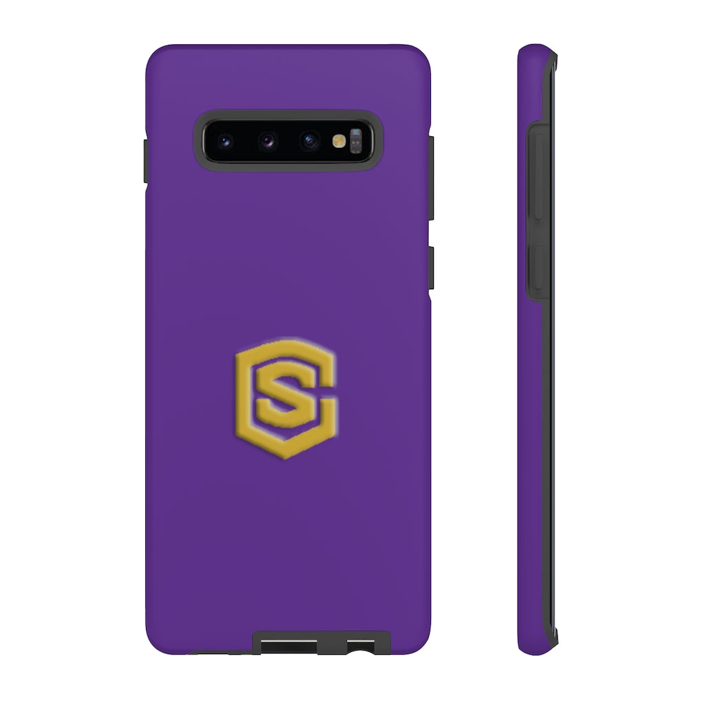 Purple Tough Cases Gold Logo